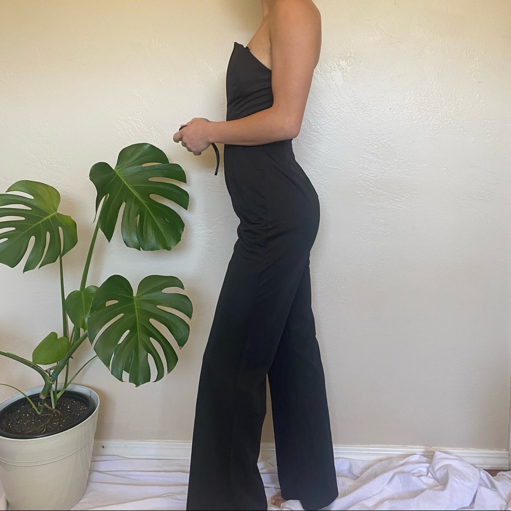 V Neck fitted jumpsuit